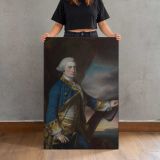 Admiral Harry Paulet Duke of Bolton canvas print, held for scale