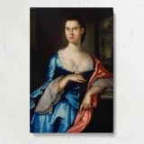 Portrait of Elizabeth Chew Smith canvas print, front view