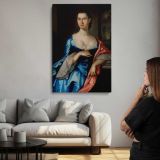 Portrait of Elizabeth Chew Smith canvas print, room display