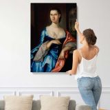 Portrait of Elizabeth Chew Smith canvas print, displayed on a wall