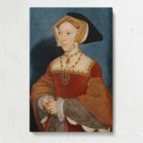 Portrait of Jane Seymour canvas print, front view