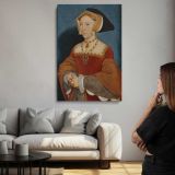 Portrait of Jane Seymour canvas print, room display