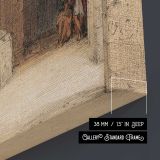 Excavated Temple of Gyrshe canvas print, canvas edge detail