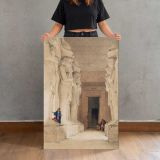 Excavated Temple of Gyrshe canvas print, held for scale