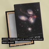 Stephan's Quintet James Webb Space Telescope Image canvas print, front and back view
