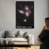 Stephan's Quintet James Webb Space Telescope Image canvas print, room display