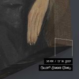 Lady with a Hat Dagny Marie Christensen canvas print, canvas edge detail