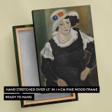 Lady with a Hat Dagny Marie Christensen canvas print, front and back view
