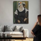 Lady with a Hat Dagny Marie Christensen canvas print, room display