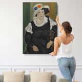 Lady with a Hat Dagny Marie Christensen canvas print, displayed on a wall