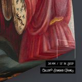 Madonna and Child with Angels by Sandro Botticelli canvas print, canvas edge detail