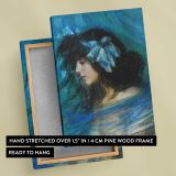 Dreamland by Alice Pike Barney canvas print, front and back view