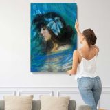Dreamland by Alice Pike Barney canvas print, displayed on a wall