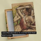 Group of Dancers by Edgar Degas canvas print, front and back view