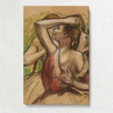 Group of Dancers by Edgar Degas canvas print, front view