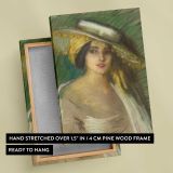 Spanish Fantasy III by Alice Pike Barney canvas print, front and back view