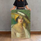 Spanish Fantasy III by Alice Pike Barney canvas print, held for scale