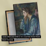 Mrs Roosevelt Scovel by Alice Pike Barney canvas print, front and back view