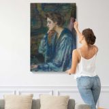 Mrs Roosevelt Scovel by Alice Pike Barney canvas print, displayed on a wall