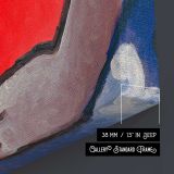 Mother's Embrace by Mikuláš Galanda canvas print, canvas edge detail