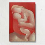 Mother Pink Madonna by Mikuláš Galanda canvas print, front view