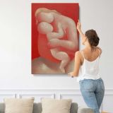 Mother Pink Madonna by Mikuláš Galanda canvas print, displayed on a wall