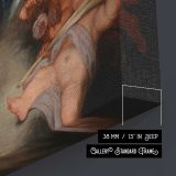 The Immaculate Conception of Escorial canvas print, canvas edge detail