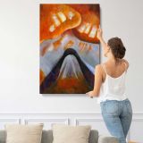 Mountain and Sky by Arthur Dove canvas print, displayed on a wall