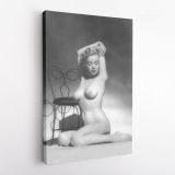 Marilyn Monroe American Model Naked Canvas Wall Artwork Hangings Pop Quote - Image 5