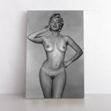 Marilyn Monroe Naked American Model Canvas Wall Artwork - Image 2