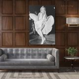 Marilyn Monroe American Model White Dress Wall Artwork Hanging Canvas - Image 7