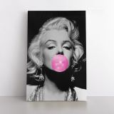 Marilyn Monroe Pink Bubble Canvas American Model Wall Artwork Hangings - Image 2
