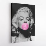 Marilyn Monroe Pink Bubble Canvas American Model Wall Artwork Hangings - Image 4