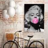 Marilyn Monroe Pink Bubble Canvas American Model Wall Artwork Hangings - Image 5