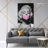Marilyn Monroe Pink Bubble Canvas American Model Wall Artwork Hangings - Image 7
