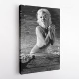 Marilyn Monroe Naked Canvas American Model Actress Pop Sexy in Water Falls Full Body Canvas - Image 5