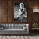 Marilyn Monroe Naked Canvas American Model Actress Pop Sexy in Water Falls Full Body Canvas - Image 7