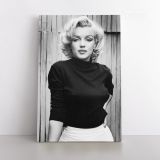Marilyn Monroe Canvas American Model with black top and white bottom - Image 2
