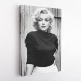 Marilyn Monroe Canvas American Model with black top and white bottom - Image 5