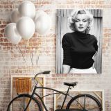 Marilyn Monroe Canvas American Model with black top and white bottom - Image 6