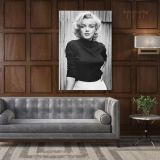 Marilyn Monroe Canvas American Model with black top and white bottom - Image 7