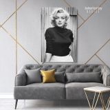 Marilyn Monroe Canvas American Model with black top and white bottom - Image 4