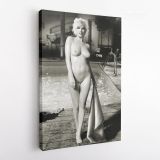 Marilyn Monroe Naked Canvas USA Model Wall Artwork Hangings - Image 5