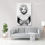 Madonna Young Sexy Boobs Pop Singer Art Modanna 80s Albums Canvas