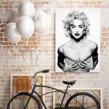 Madonna Young Sexy Boobs Pop Singer Art Modanna 80s Albums Canvas - Image 6