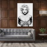 Madonna Young Sexy Boobs Pop Singer Art Modanna 80s Albums Canvas - Image 7