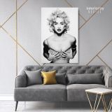 Madonna Young Sexy Boobs Pop Singer Art Modanna 80s Albums Canvas - Image 4