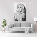 Young Modanna Sexy Print Poster in Canvas, Rolled Canvas