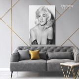 Young Modanna Sexy Print Poster in Canvas, Rolled Canvas - Image 4