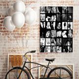 Modanna 80s Albums Collage Print Poster in Canvas Rolled Canvas - Image 5